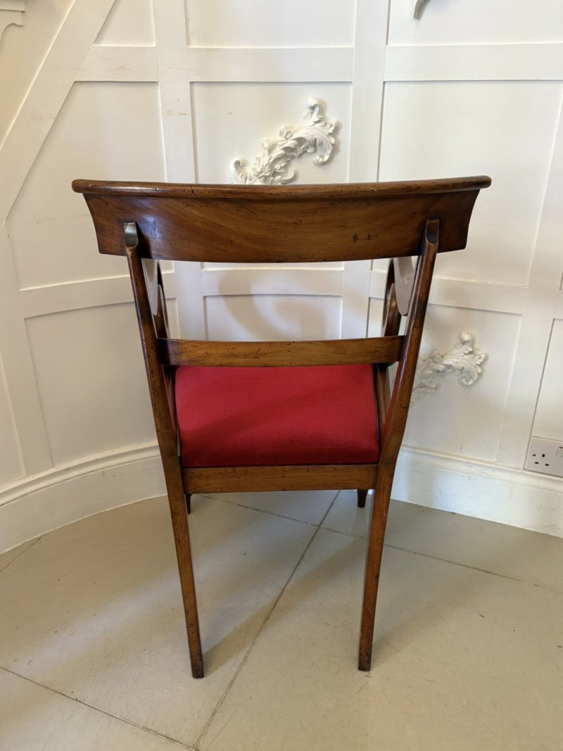 Antique Willian IV Quality Mahogany Desk Chair - Image 3